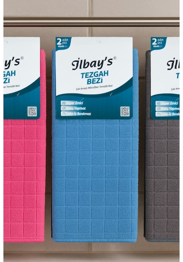 İlbay S Mikrofiber Tezgah Bezi 2'li 40 x 40 CM