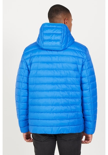 AC&Co / Altınyıldız Classics Erkek Saks Standart Fit Normal Kesim Kapüşonlu Mont Saks