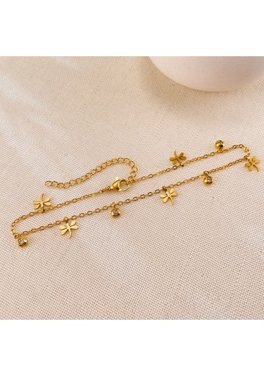 Opk Gz189 Paslanmaz Çelik Yapanan Çıkarma Kolye Halkalar Altın Altın