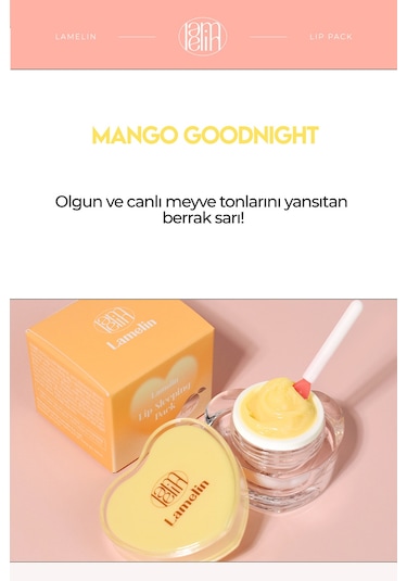 Yoğun Nemlendirici Gece Dudak Maskesi Lip Sleeping Pack Mango