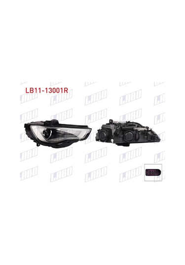 Labo Far Sağ Xenon Mercekli Ledli A3 2013-