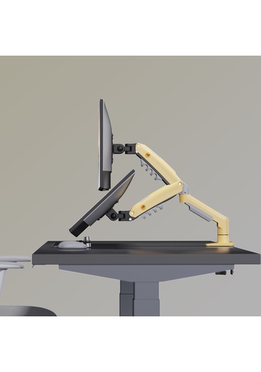 North Bayou Nb F80 Lav Sarısı 17-30" Amortisörlü 2-9 Kg Monitör Standı