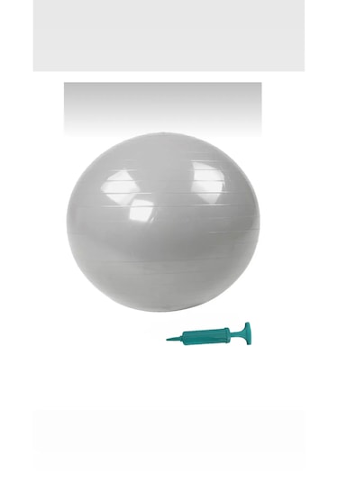 65 Cm Pilates Topu Şişirme Pompalı Plates Denge Yoga Spor Egzer