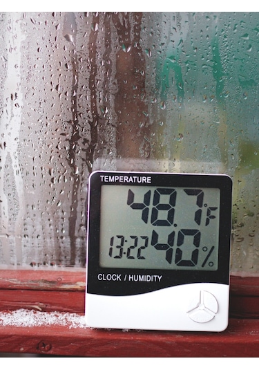 5 Adet Dijital Termometre Sıcaklık Ve Nem Ölçer Masa Saati Alarm