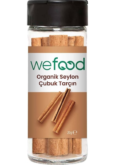 Wefood Organik Seylon Tarçın Çubuk 20 gr