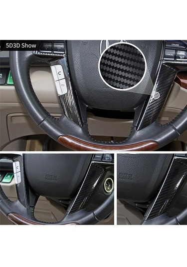 Monyee 5d Karbon Fiber Araba Filmi, 50x200cm Siyah Pvc, Araba Gövde Dekorasyonu Ve Koruması, Telefon Bilgisayar Uygulanabilir