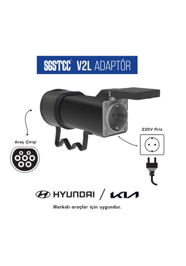 Sgstec Hyundai - Kia V2l Adaptör Priz V2L-1p0m-Hk 3.5 KW