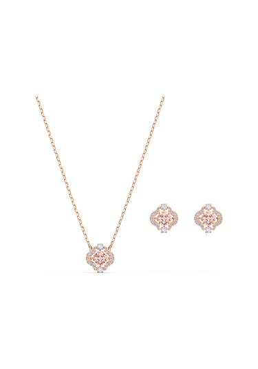 Swarovski Set Sparkling Dc-Set Clover  Czmo-Ros