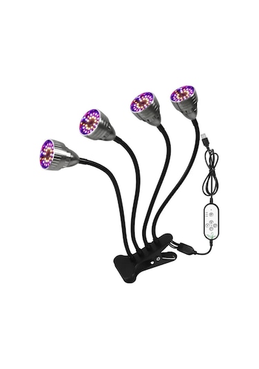 Usb Led Büyümek Işık 2835 Braketi Ile Tam Spektrum 5 V Kapalı Bitki Çiçek Fidesi Veg Çadır Su Geçirmez Phyto Lamba 2 Heads