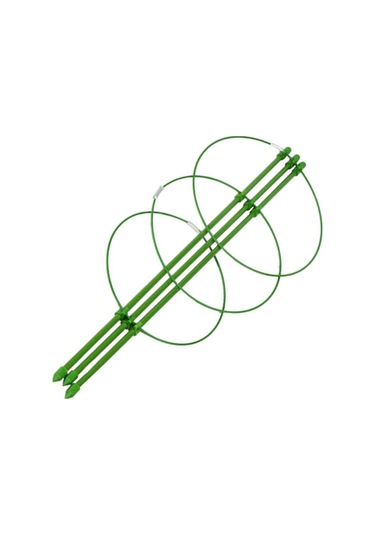 Youmex Bitki Tüp Sarmal Destek Ağiç, 7mm Çubuk Triangular Yapı, Yeşil Elektrostatik Boya, Boyut Ayarlanabilir, Çiçek-baklagil-biber-gül İçin