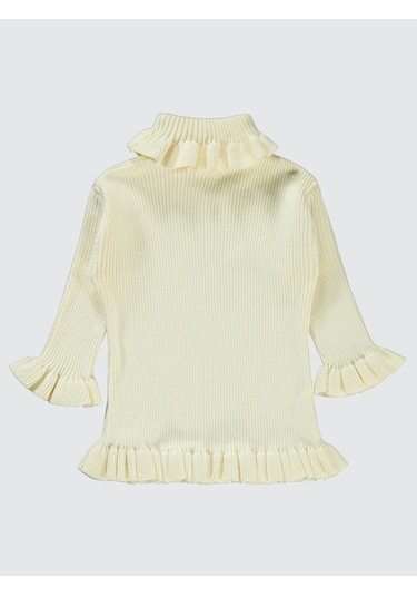 Civil Baby Kız Bebek Kazak 6-18 Ay Ekru Ekru