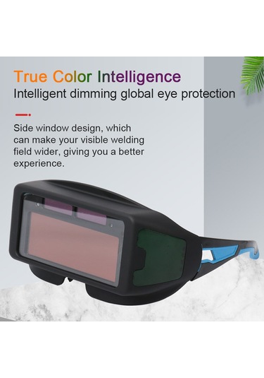 Geeksen "güneş Enerjili Otomatik Kararan Kaynak Gözlüğü - Elektrik Ve Argon Kaynağı İçin Güvenli Koruma"