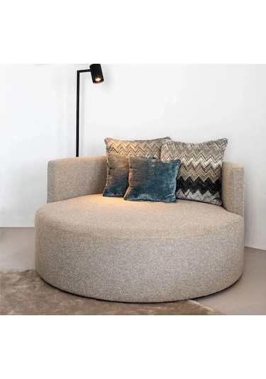 Miz Berjer & Puf & Armut & Tekli Koltuk & Dinlenme Koltuğu Açık Kahve