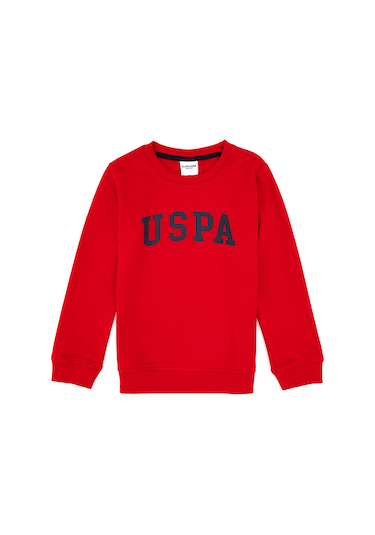 U.s. Polo Assn. Erkek Çocuk Kırmızı Sweatshirt 50313830-vr171 Basıc Kırmızı