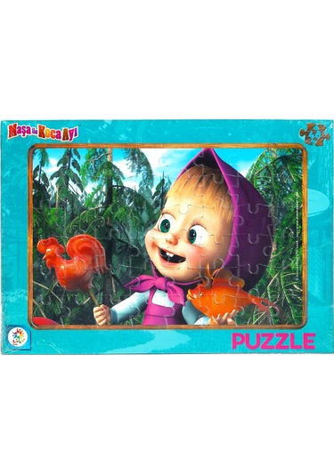 Maşa Ile Koca Ayı 2'Li Lisanslı Frame Puzzle/Yapboz (24+48 Parça)
