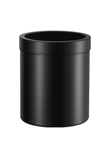 Çöp Kovası, Çemberli, 5lt - Mat Siyah Mat Siyah