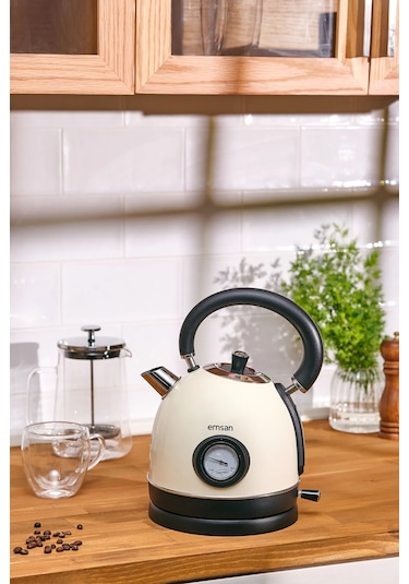 Emsan Turtle Kettle Cream