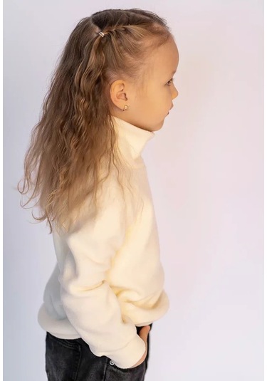 Libertykid Yüksek Yakalısı Sıcak Tutan Polar Balıkçı Yaka Kazak 174743495 Bej