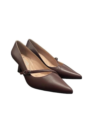 Kemal Tanca 871 8556 Kadın Topuklu Stiletto Ayakkabı Bordo