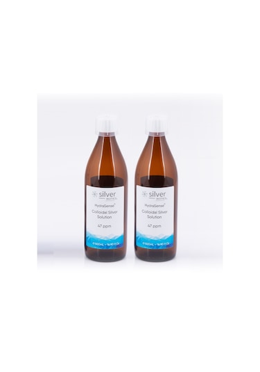 Silverbiotics 47PPM Hydrasense Kolloidal Gümüş Suyu 2 x 500 ML