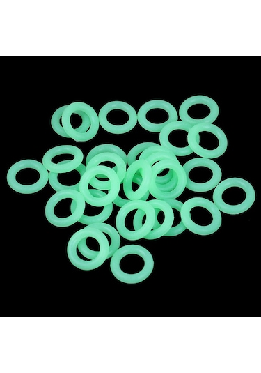 MSO Fosforlu O-Ring Halka Olta Balıkçılık Kamp Kamış Çivi Çadır 10 Adet