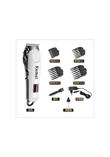Vkemall Keme Şarjlı Saç Kesme Makinesi Km-809a - Lcd Ekranlı, Avrupa Standartlarına Uygun
