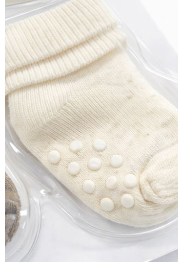 Yetiş Socks Bebek Kaydırmaz Tabanlı Çorap Çok Renkli