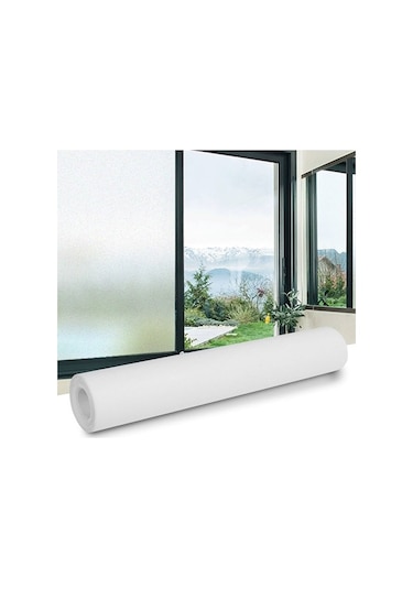 Büro Ev Ofis Yazlık İçin 60x500cm Uv Güneş Işığı Engelleyici Buzlu Cam Filmi