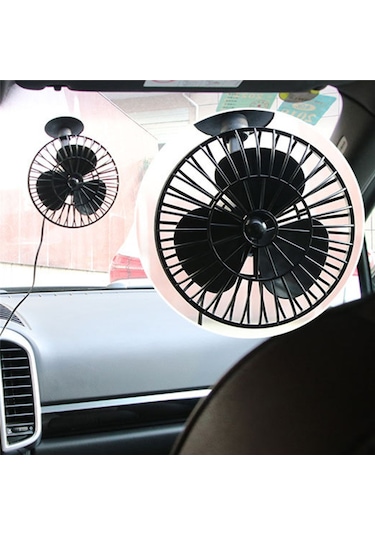 Vantuzlu Oto Vantilatör Fan Çakmaklık Giriş 12v 5 İnç