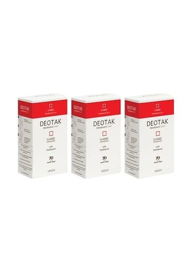 Deotak Classic Unisex Krem Deodorant 35 ML x 3
