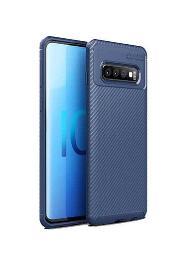 Zore Galaxy S10+ Plus İle Uyumlu Negro Silikon Kılıf Lacivert Lacivert