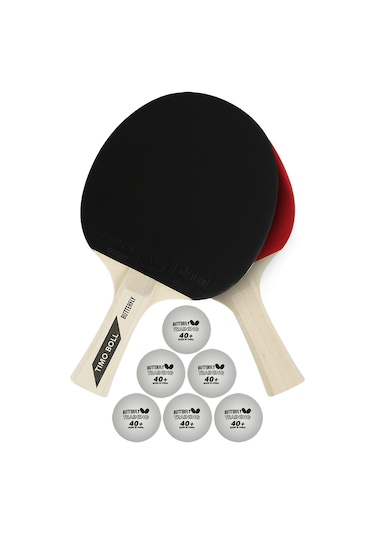 Butterfly 85106 Timo Boll 2 Raket 6 Top Masa Tenisi Raket Seti
