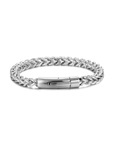 Chavin Zincir 6 Mm. Gri Paslanmaz Çelik Erkek Bileklik Eu03by