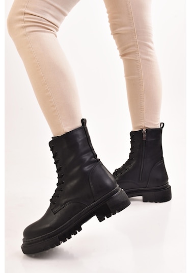 Kadın Siyah Cilt Postal Bot 001