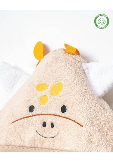 Zürafalı Bornoz Bej