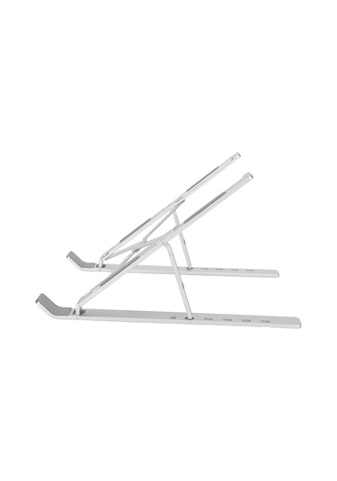 Vkemall Alüminyum Dizüstü Bilgisayar Standı Yükseklik Ayarlanabilir Katlanabilir Isı Dağıtıcı 10-15.6 İnç Uyumlu Masaüstü Tutucu Gümüş N3