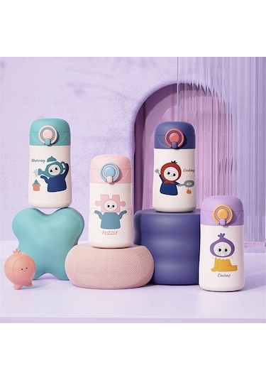 Jolıta-ngn545- Paslanmaz Çelik Taşınabilir Çocuk Su Matarası 400 ML gjkd001