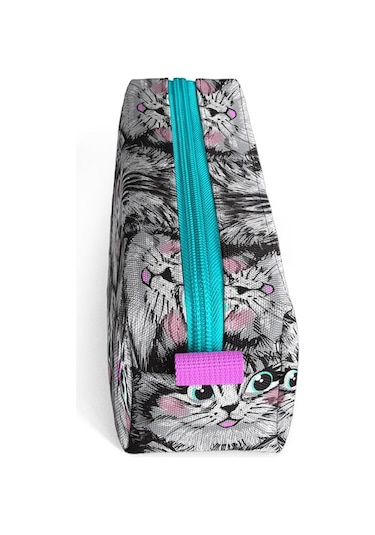 Coral High Kids Gri Kedi Desenli Kalem Çantası 22078