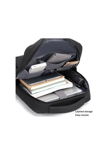 Novahub Oumantu 2101-1 Su Geçirmez Bilgisayar Çantası, Karınca Kumaş Siyah Çok Renkli Çok Renkli