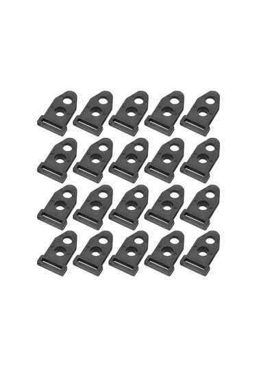 Qingmipy Kamp Tenteği Sabitleyici İki Delikli, Pvc/pe Malzeme, Dağcılık Kamp İçin, Açık Hava Aktivitesi Erişkinler İçin, 20 Adet Paket Diğer