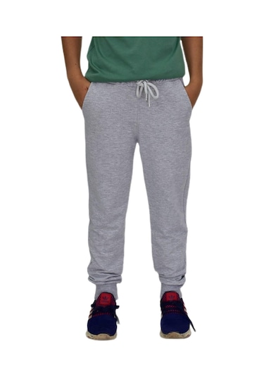 Çocuk Eşofman Altı Paça Manşetli Kız Erkek Bgl-st04726 Gri