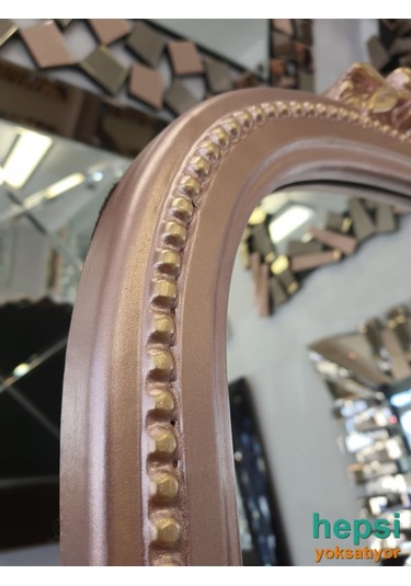Matmazel Model Rose Gold Altın Renk Varaklı Ayaklı Boy Aynası