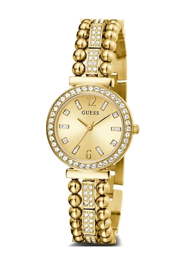 GUESS GUGW0401L2 ALTIN KAPLAMA TAŞLI BAYAN KOL SAATİ