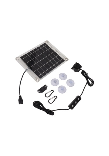 Hangfox 20w Güneş Paneliyle Çalışan Akıllı Su Pompası, Su Akışı Ayarlı, Usb Arayüzlü, 800l/h Debi, 5m Yükseklik Akü Yok