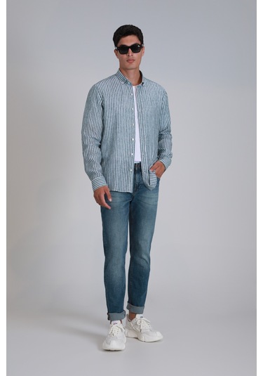 Lufian Louıs Smart Jean Erkek Pantolon Slim Fit Mavi Mavi 111200156100300 Mavi