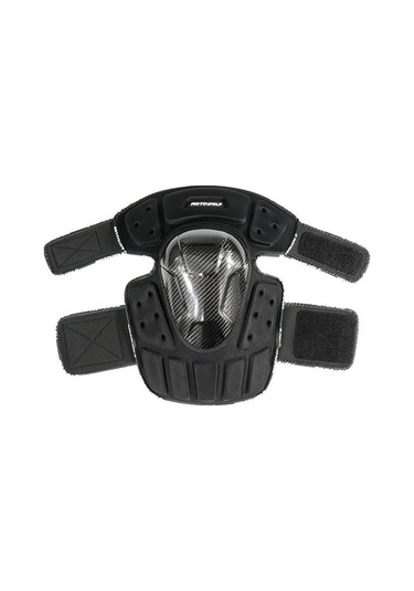 Novahub Yüksek Dayanıklılık Mdl1019 Karbon Fiber Korumalı Motosiklet Dizliği Siyah Siyah