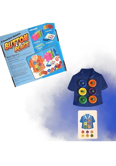 Button Place Düğme İlikleme, Gömlek & Kıyafet Giydirme Kutu Oyunu