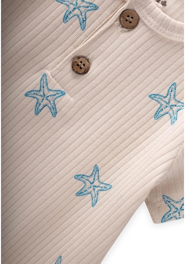 Cigit Desenli Fitilli Tulum 0-3 Yaş Mavi Deniz Yıldızı Mavi Deniz Yıldızı