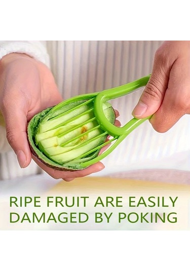 Chenkestoreone Yeşil Avakado Dilimleyici 3ü 1 Arada Ev Ve Dış Mekan Kullanımı İçin Pratik Yeşil 2