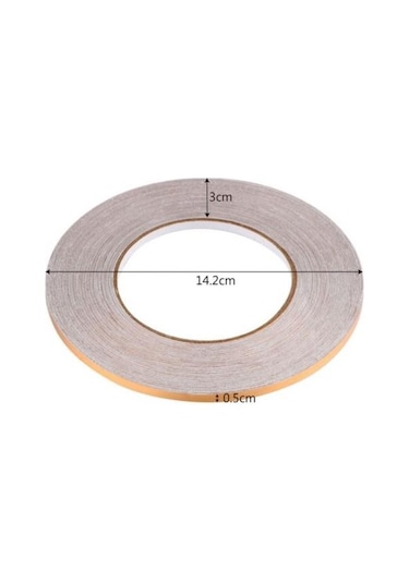 0.5 Cm 50 Metre Gold Fayans Arası Yapışkanlı Şerit Bant Derz Band N11.7